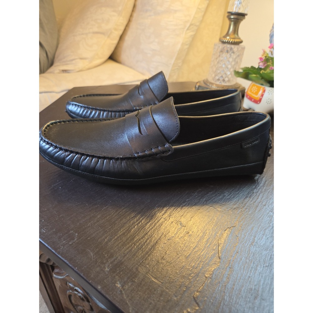 Cole Haan Men's Hall Grand Penny Driver Black Leather Size 9.5M C41767 NEW! $130 - Picture 4 of 11